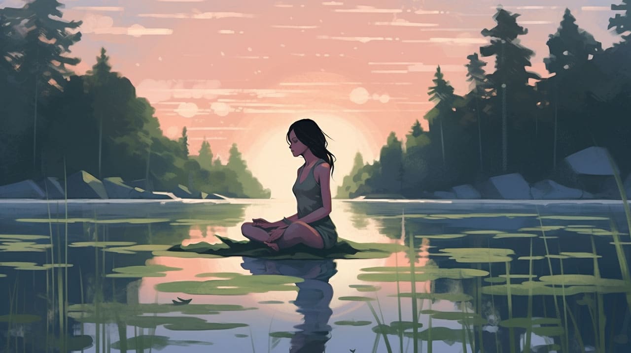 the serenity of the lake the serenity of the lake