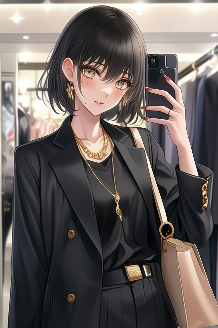 Josei fashion influencer - boutique mirror muse Josei fashion influencer - boutique mirror muse