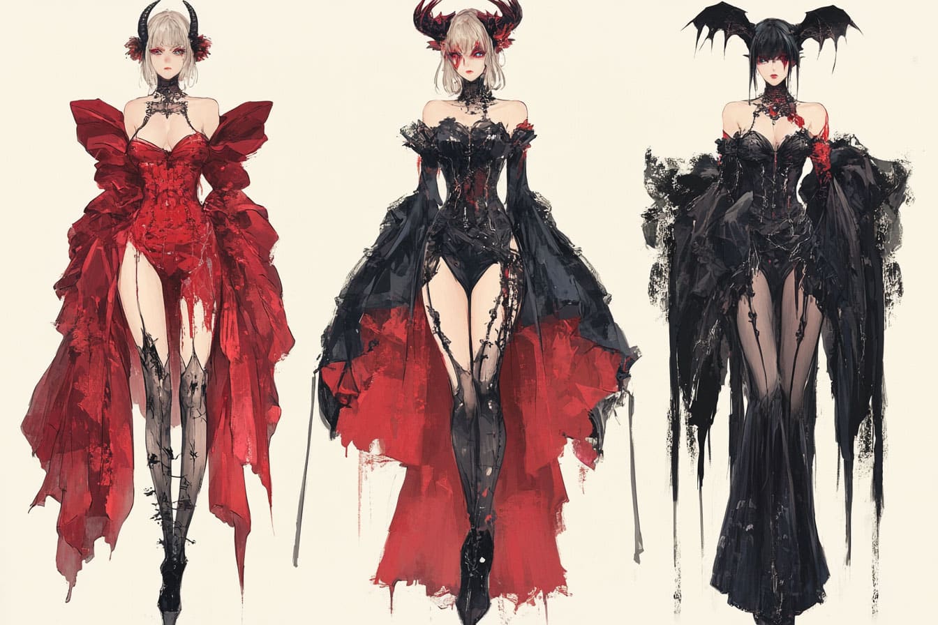 Josei and Devilcore - red and black in tension Josei and Devilcore - red and black in tension