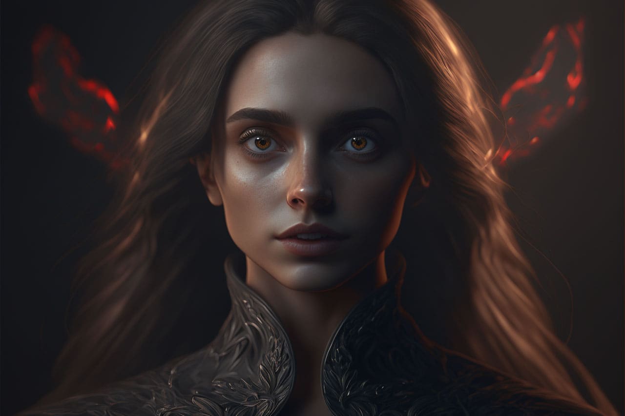 Dark Feminine Art - Portrait of a Woman Dark Feminine Art - Portrait of a Woman