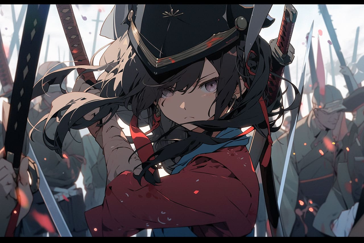 A warrior in Gekiga anime style. A warrior in Gekiga anime style.