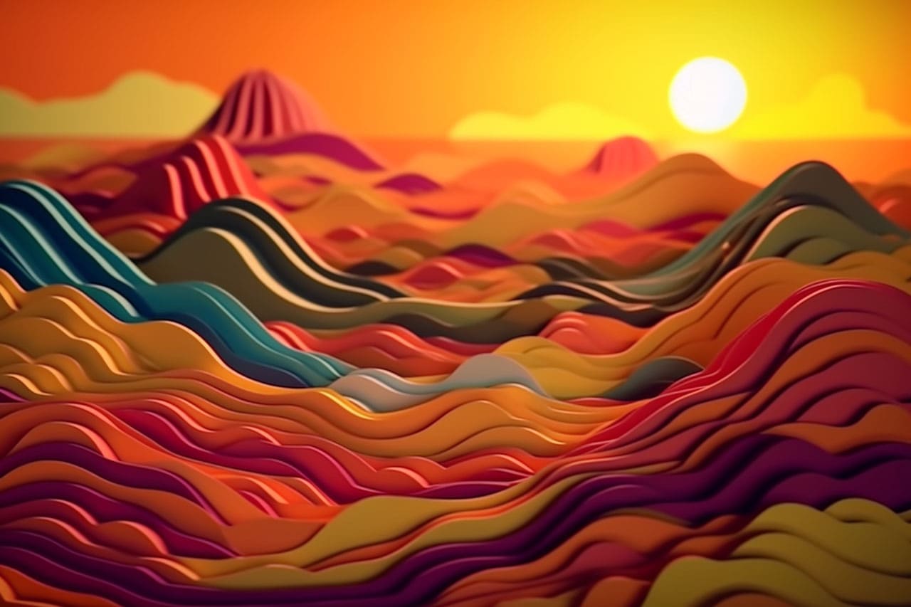 Paper Sunset Scenes Paper Sunset Scenes