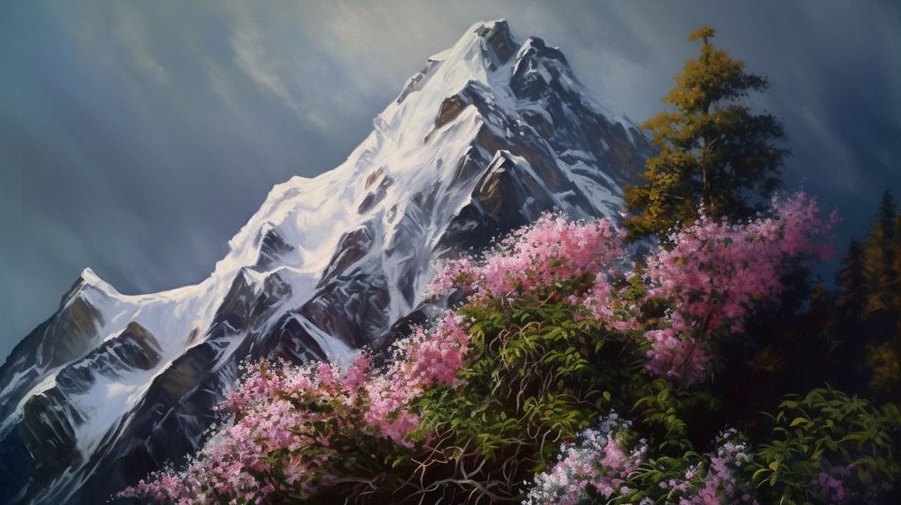 a tall and imposing mountain a tall and imposing mountain