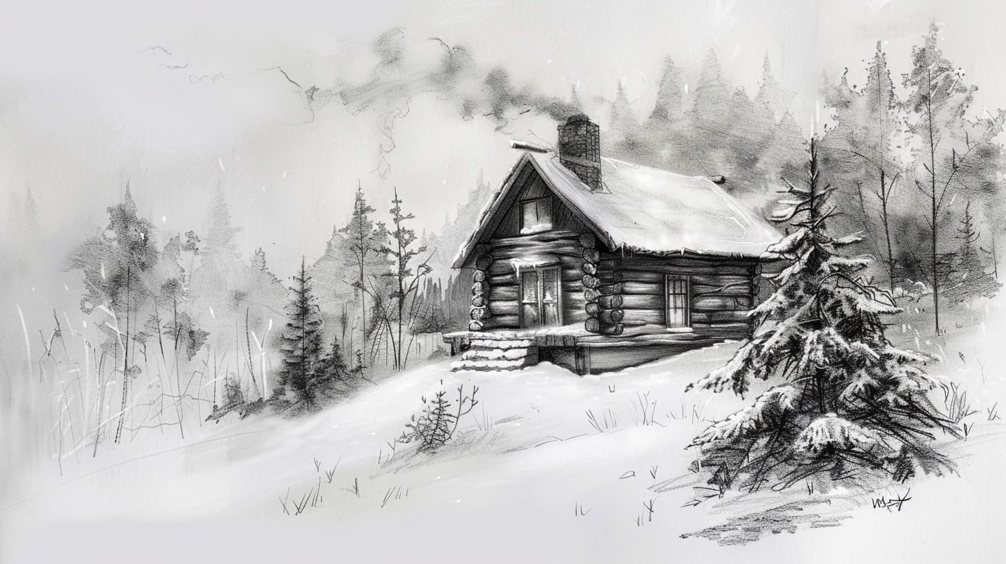 Cozy Cabin in the Snowy Forest Cozy Cabin in the Snowy Forest