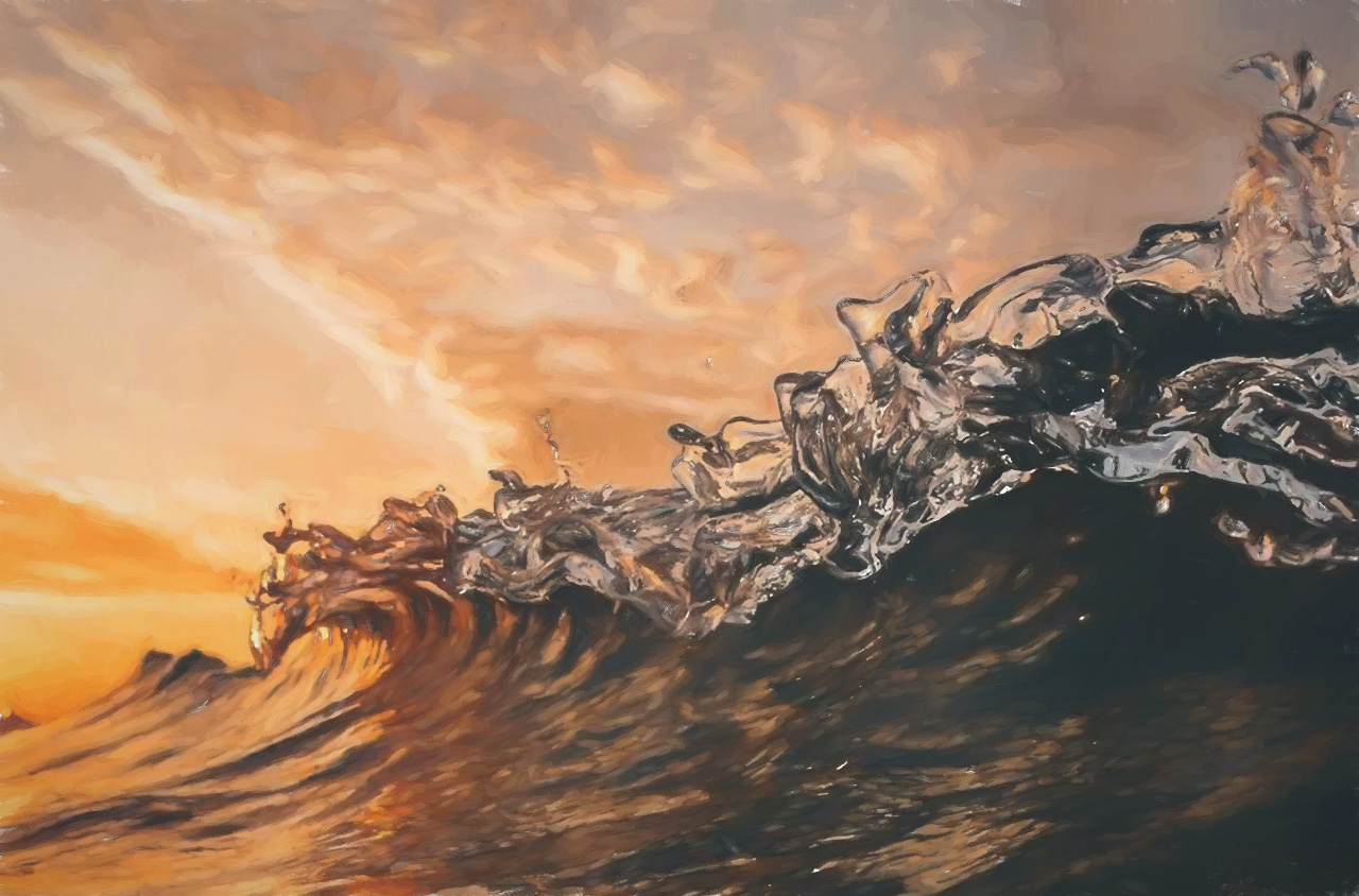 Wave at Sunset Wave at Sunset