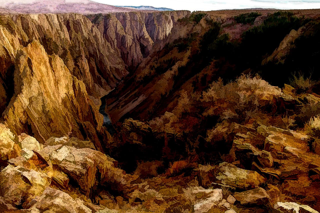 Western canyon painting Western canyon painting