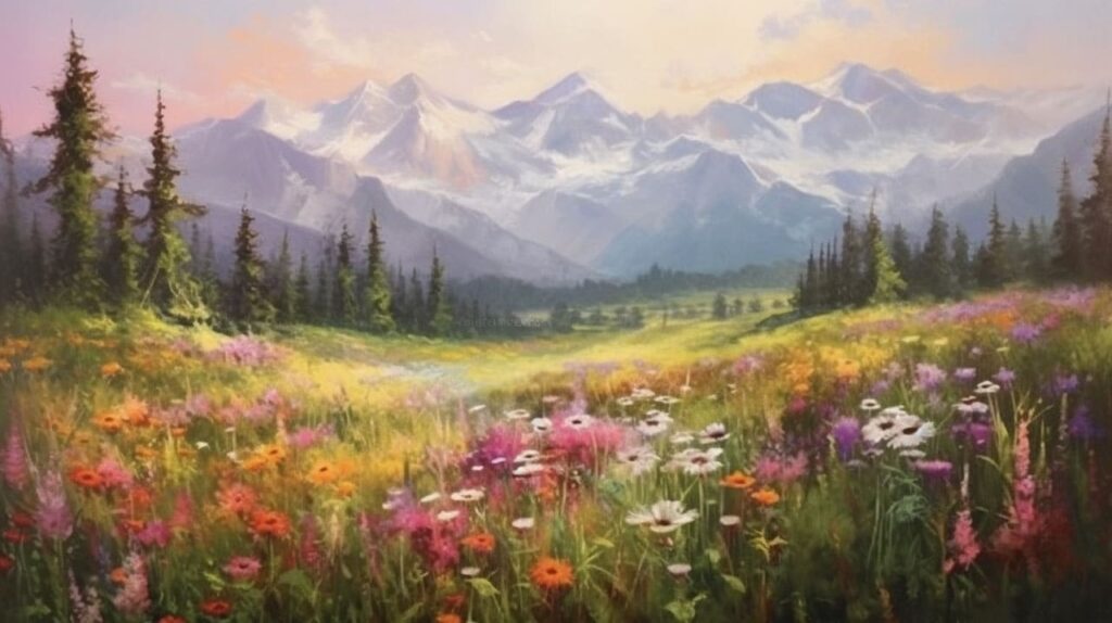 alpine meadow awakened