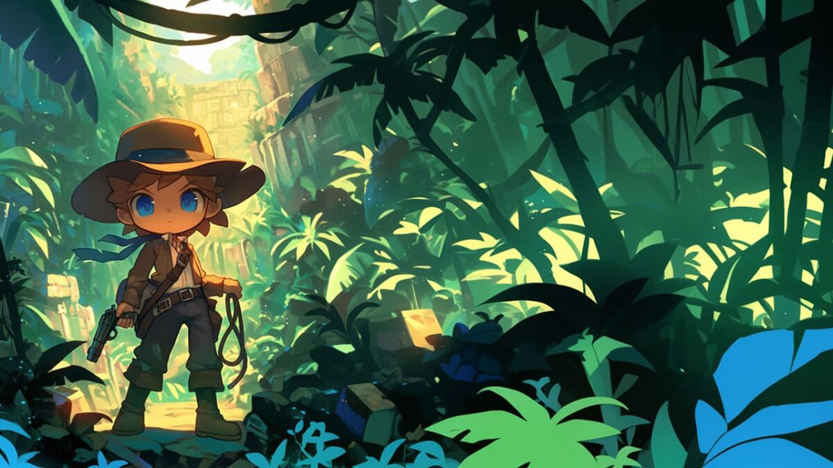 Chibi Indiana Jones in the Jungle